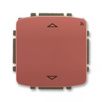 spínač žaluziový s krátkocestným ovladačem, s RF přijímačem, 868 MHz, vřesová červená, design TANGO